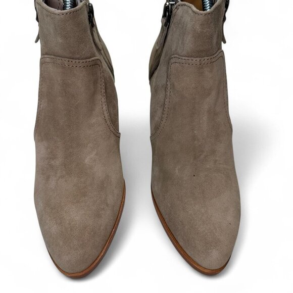 Johnston & Murphy Women's Trista Pointed Toe Zip Ankle Booties, Sz 7, NWOB Taupe - Picture 10 of 16